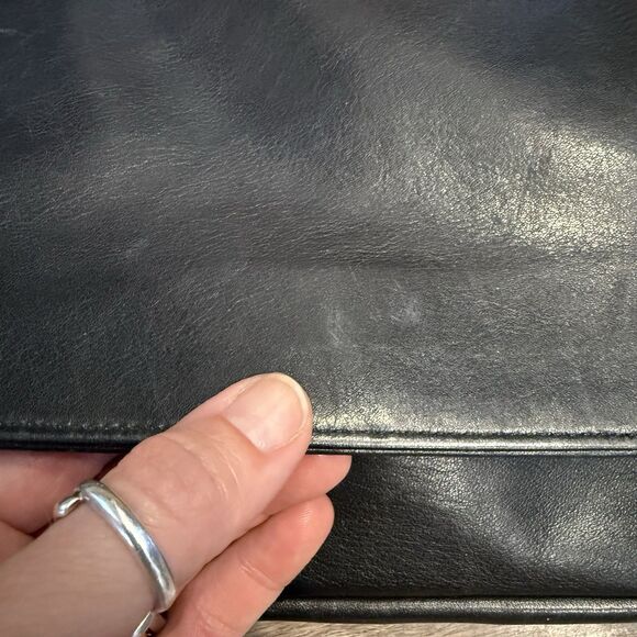 Vintage Coach 4125 Bistro Shoulder Bag Black Leather - Picture 8 of 15